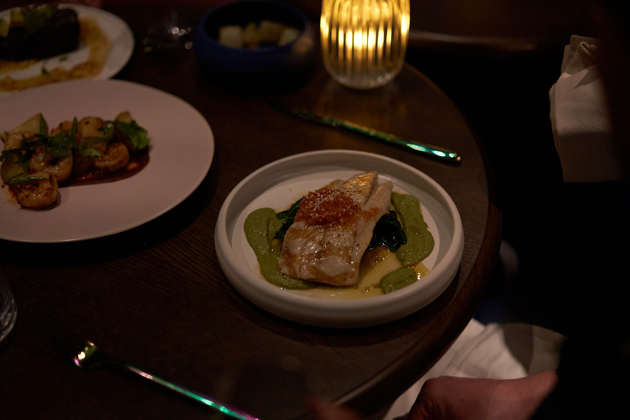 Evening dining at Pink Agave, our elevated Mexican restaurant.